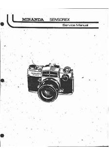 Miranda Sensorex manual. Camera Instructions.